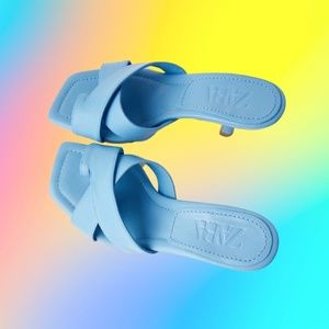 Blue heels Zara Size 8 EU 39